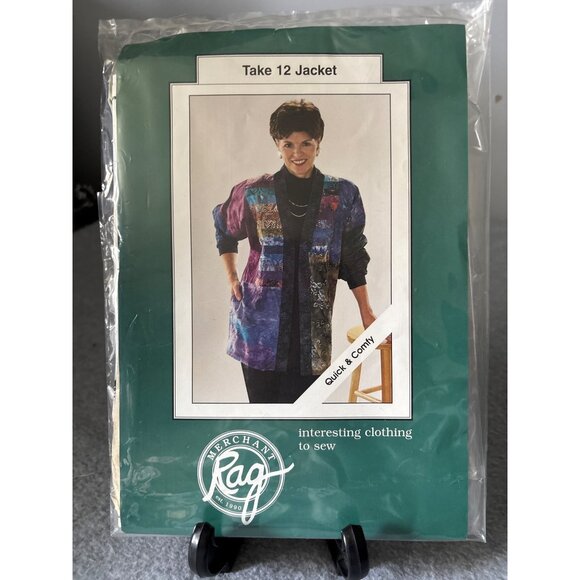 Take 12 Jacket Sewing Pattern By Rag Merchant Sizes 6-24 Includes Instructions F - Picture 1 of 6